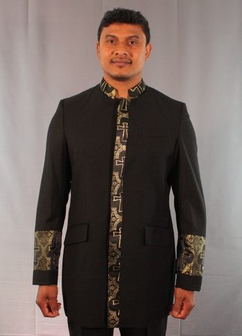 Clergy Suit 22' BLK/BLK #CS22-BLKBLK
